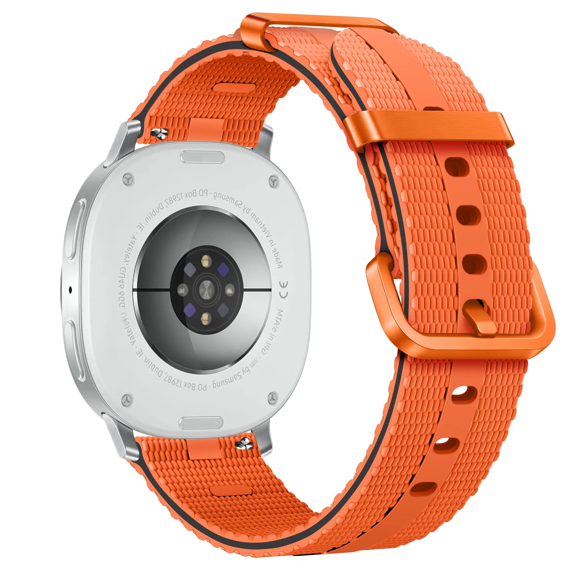 Samsung Galaxy Watch 9 - 44mm Silicone Active Strap (Orange)