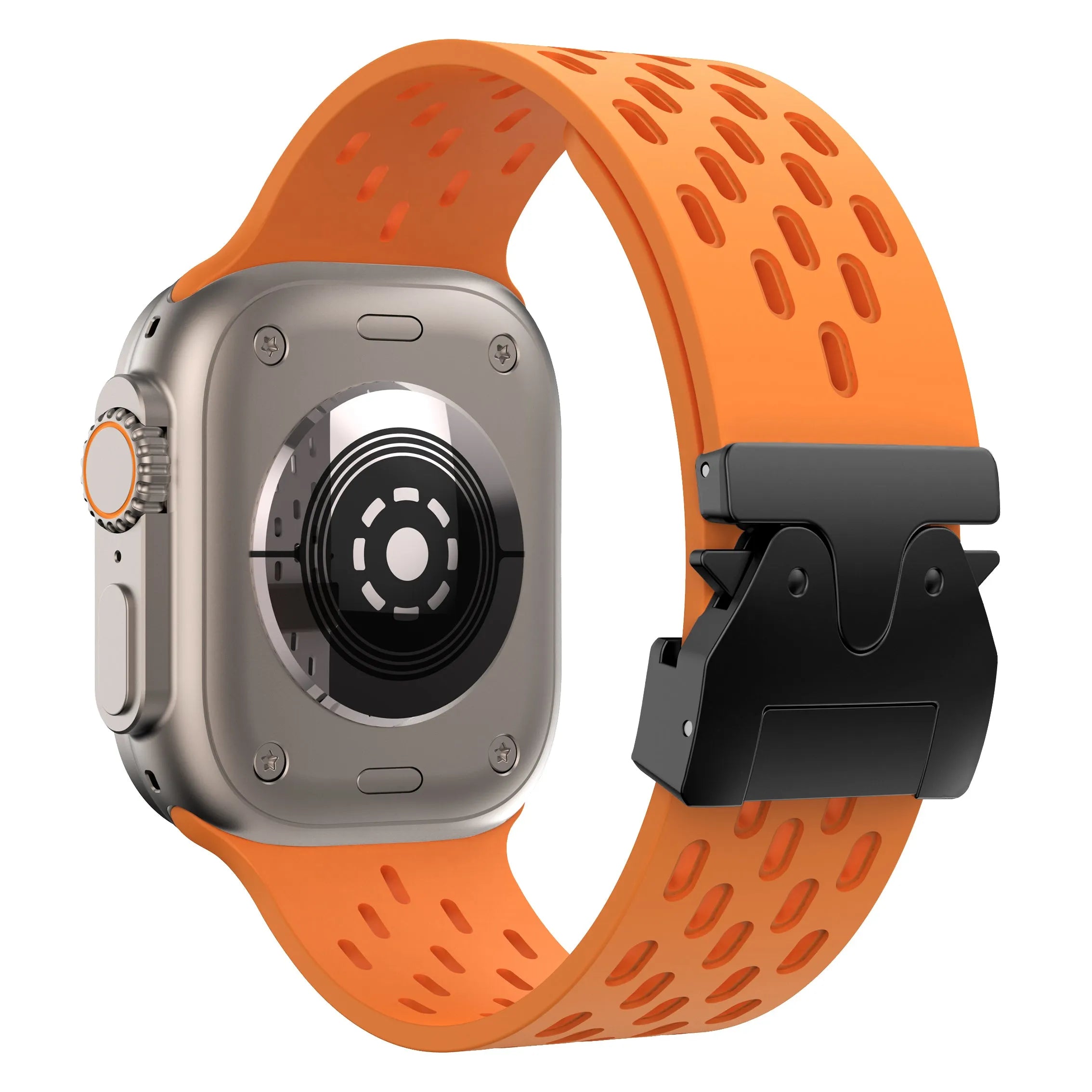 Bracelet silicone air avec P-buckle pour Apple Watch (orange)