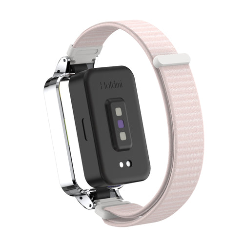 Bracelet nylon Xiaomi Smart Band 9 Active (rose clair)