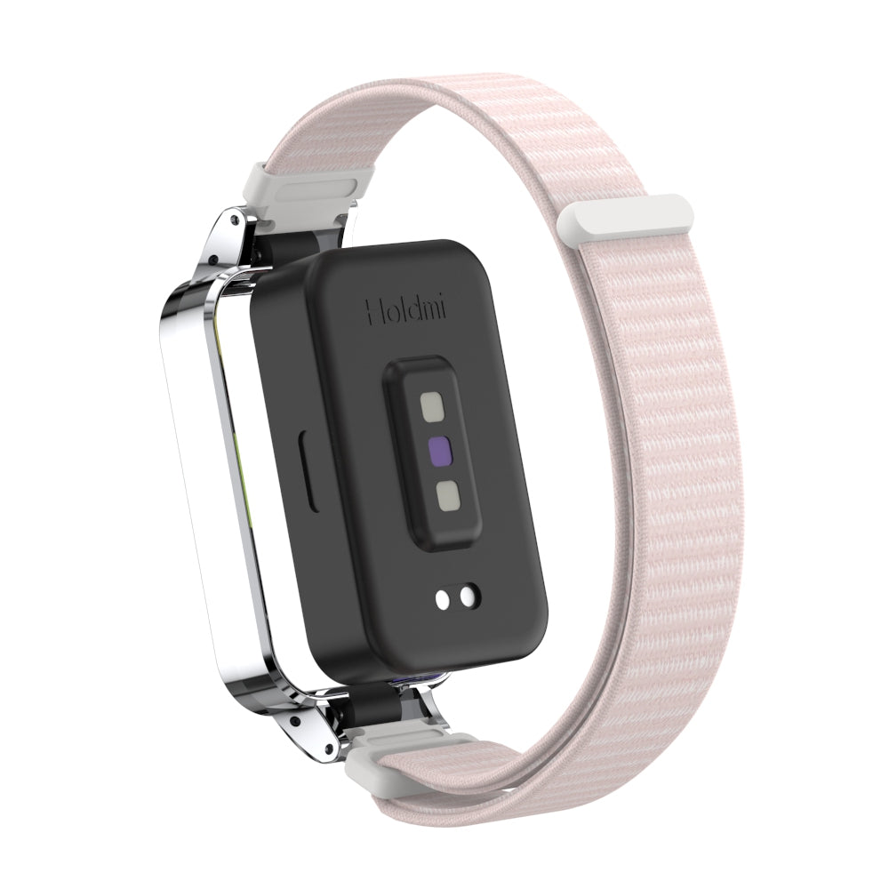 Bracelet nylon Xiaomi Smart Band 9 Active (rose clair)
