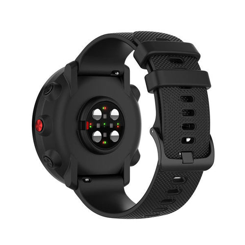 Bracelet silicone 'Premium' Amazfit GTR 4 (noir)