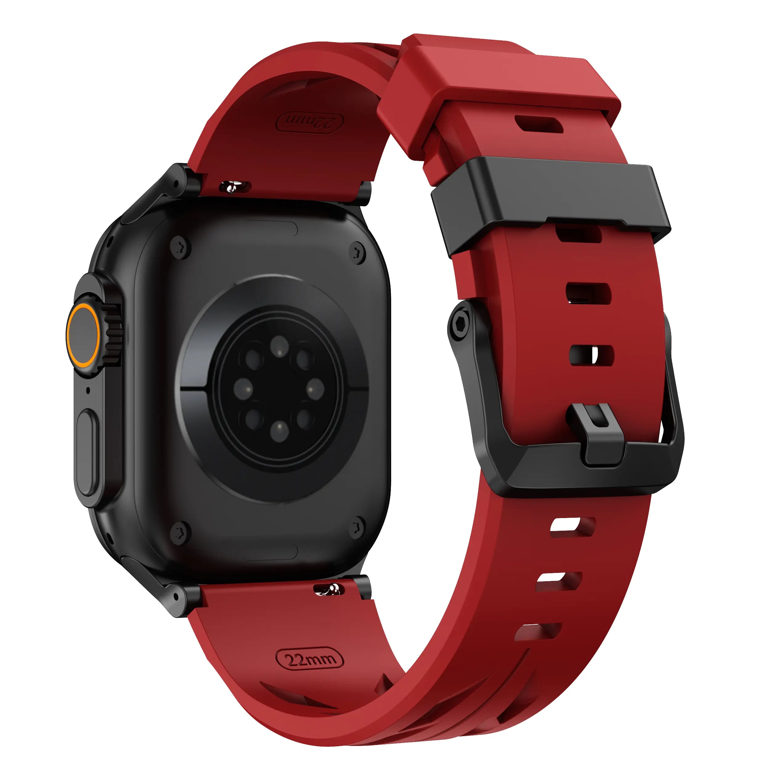 Bracelet silicone race Apple Watch (rouge)