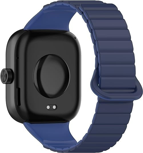 Bracelet silicone magnétique Xiaomi Smart Band 8 Pro (Bleu Duo)