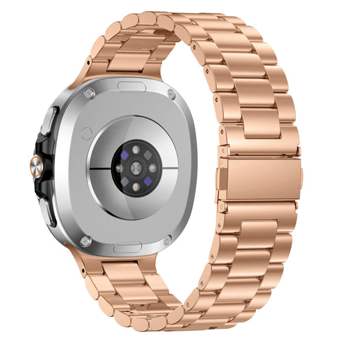 Bracelet acier Samsung Galaxy Watch 8 Classic (rose-doré)