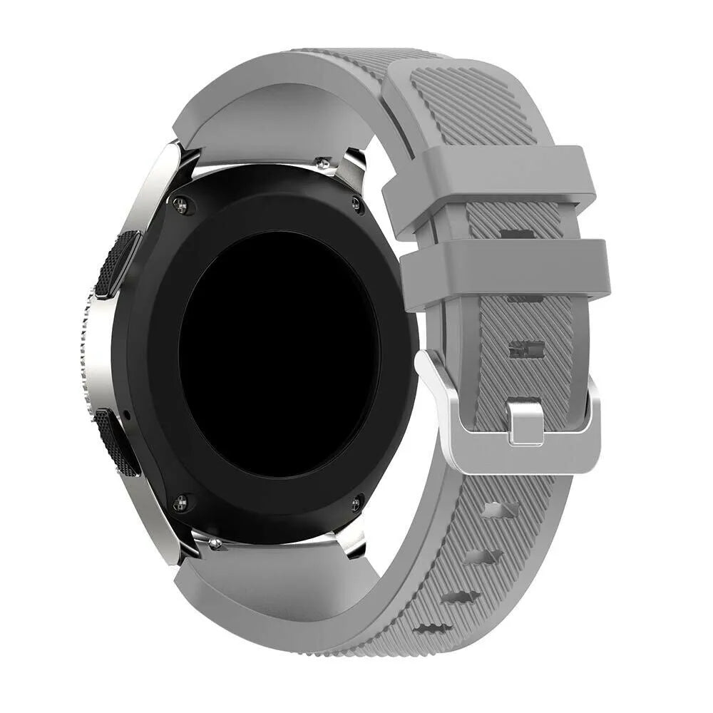 Bracelet silicone Fossil Gen 4 Explorist HR (gris)