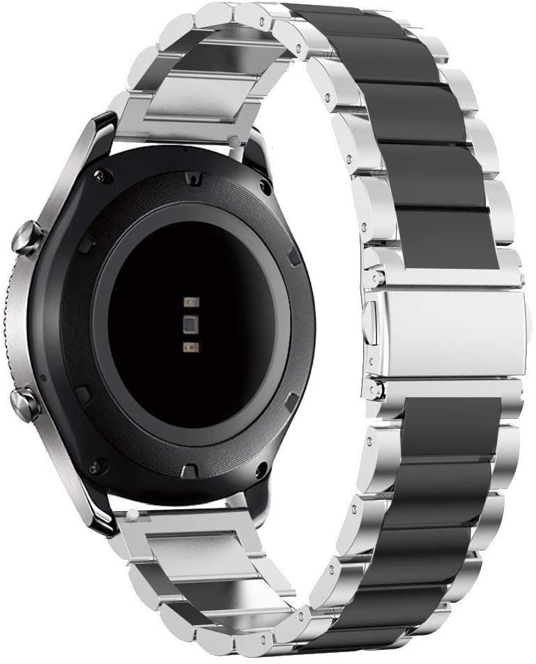 Garmin Venu SQ Steel Strap (Silver/Black)