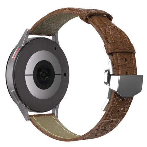 Bracelet cuir de luxe Withings Steel HR Sport (marron)