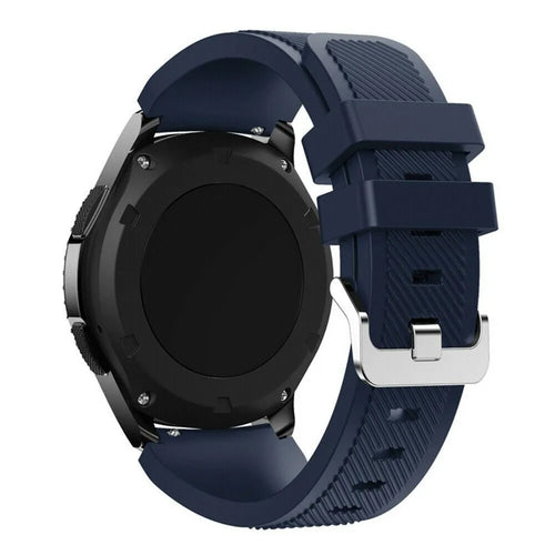 Motorola Moto Watch - 47mm Twill Silicone Strap (Dark Blue)