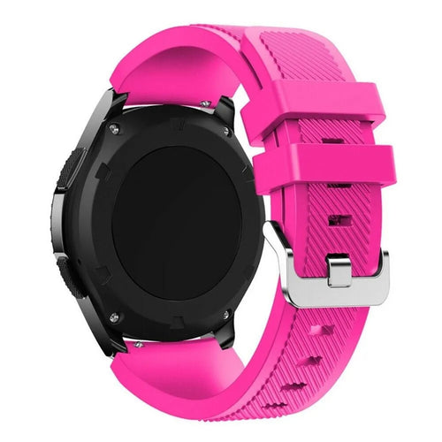 Coros Apex 42mm Twill Silicone Strap (Bright Pink)