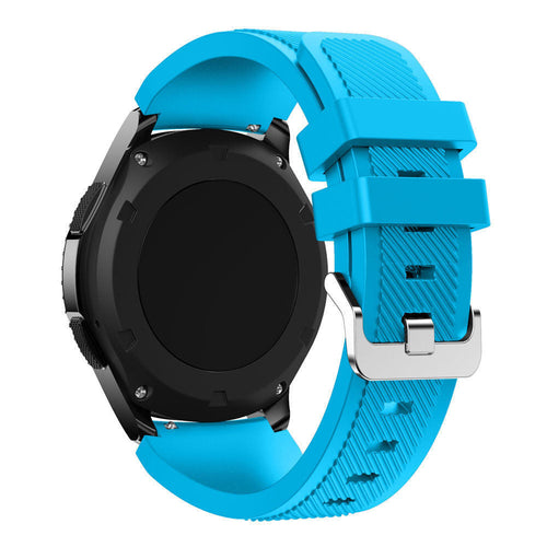 Withings ScanWatch Nova Twill Silicone Strap (Light Blue)