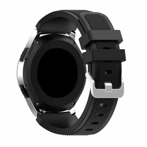 Motorola Moto Watch - 47mm Twill Silicone Strap (Black)