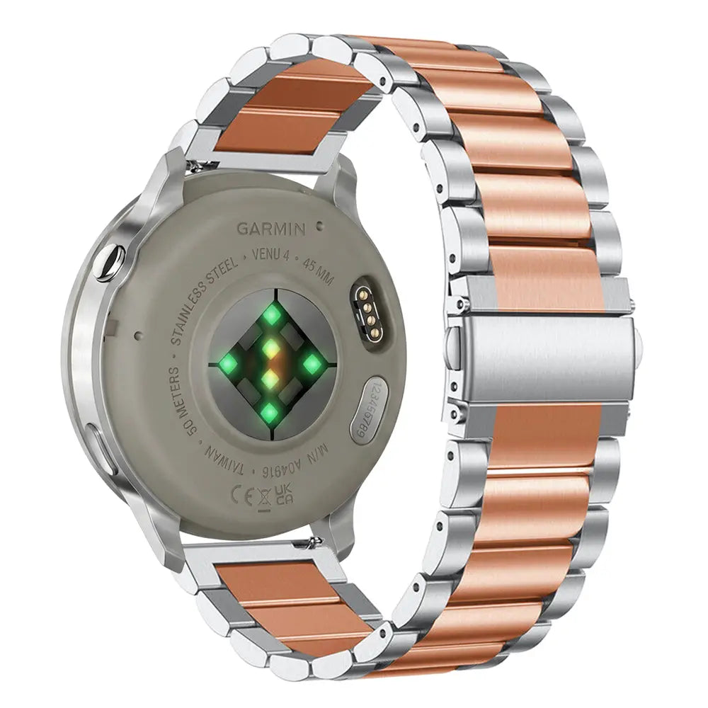 Bracelet acier Garmin Forerunner 70 (argent/or rose)
