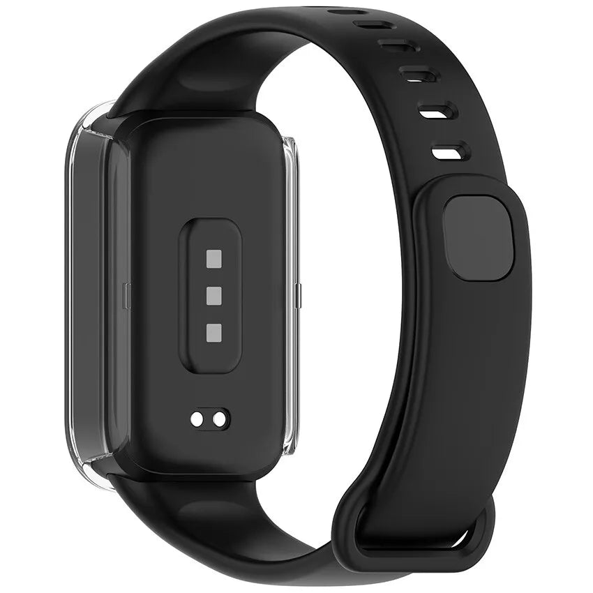 Coque rigide avec verre pour Xiaomi Smart Band 9 Active (transparent)
