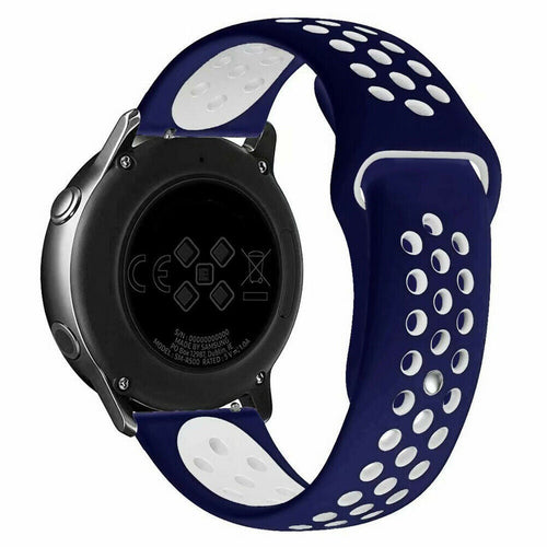 Bracelet sport Withings Steel HR - 40mm (bleu/blanc)