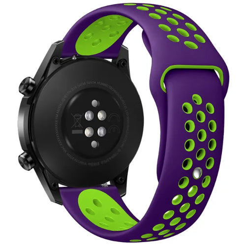 Withings Steel HR Sport Sport Strap (Purple/Green)