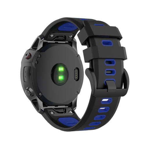 Garmin Fenix 8 Pro - 51mm Sport Strap with Buckle (Black/Blue)