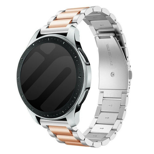 Bracelet acier Garmin Vivomove HR (argent/rose or)