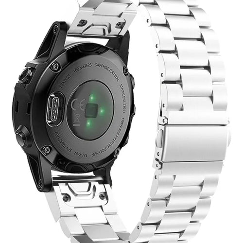 Bracelet acier Garmin D2 Delta S (argent)