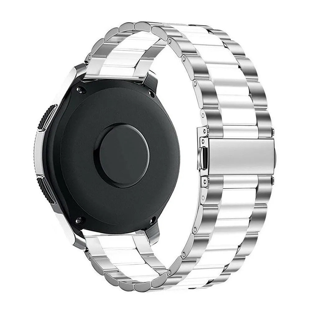 Bracelet acier Amazfit Active (argent/blanc)