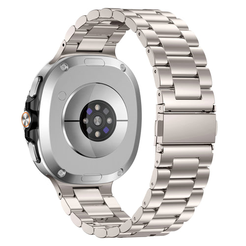 Bracelet acier Samsung Galaxy Watch 8 - 40mm (lumière stellaire)