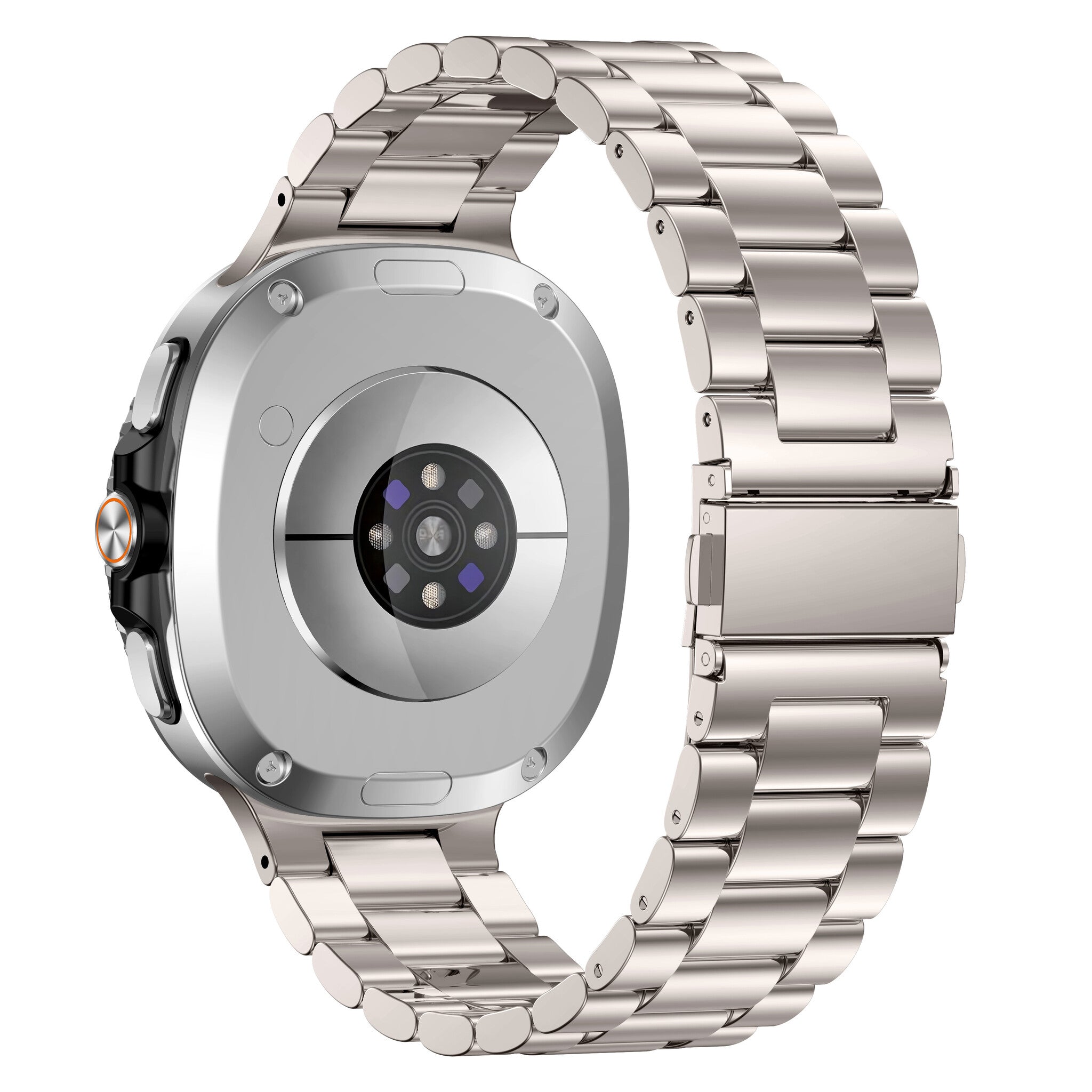 Bracelet acier Samsung Galaxy Watch 8 Classic (lumière stellaire)