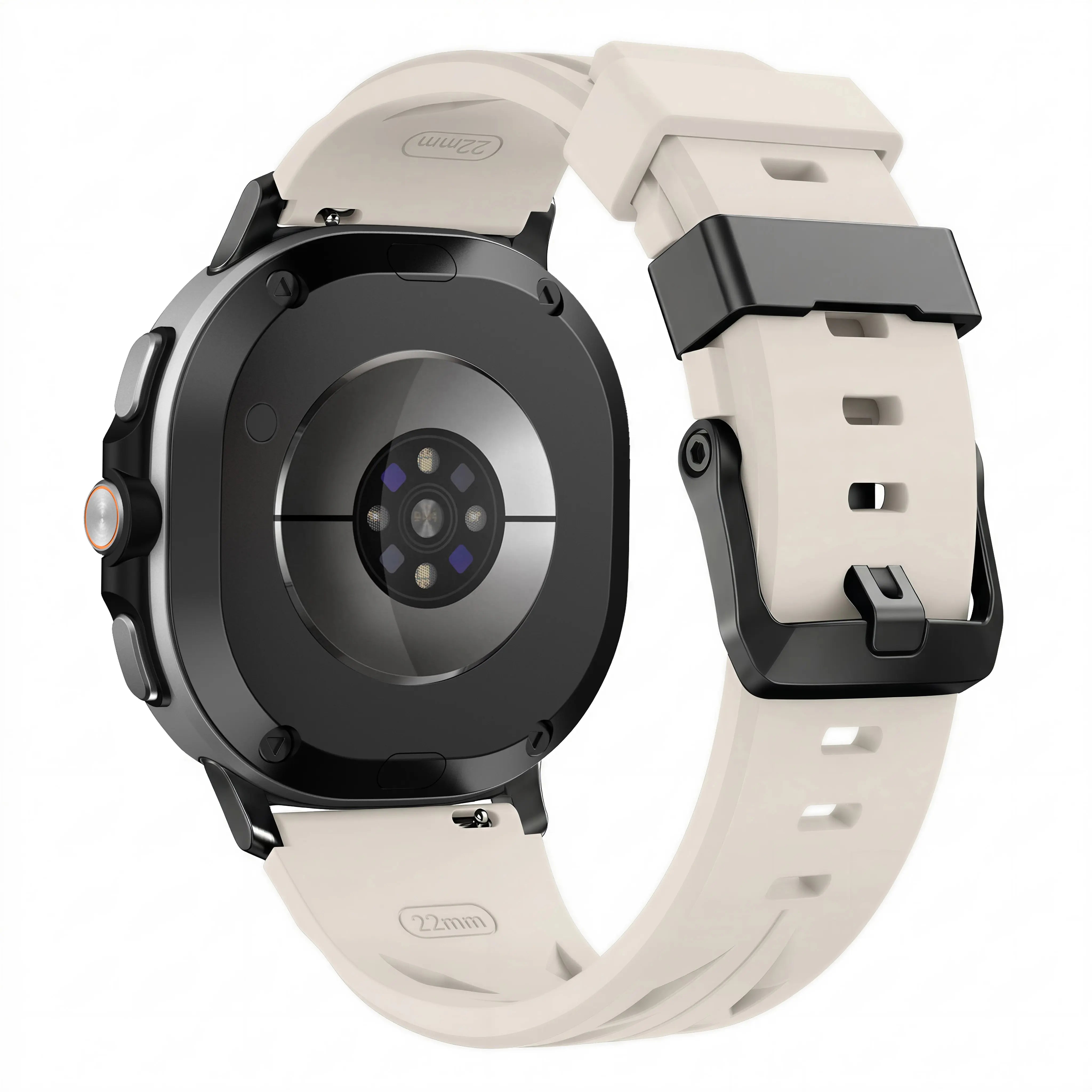 Bracelet silicone race Samsung Galaxy Watch 9 - 44mm (lumière stellaire)
