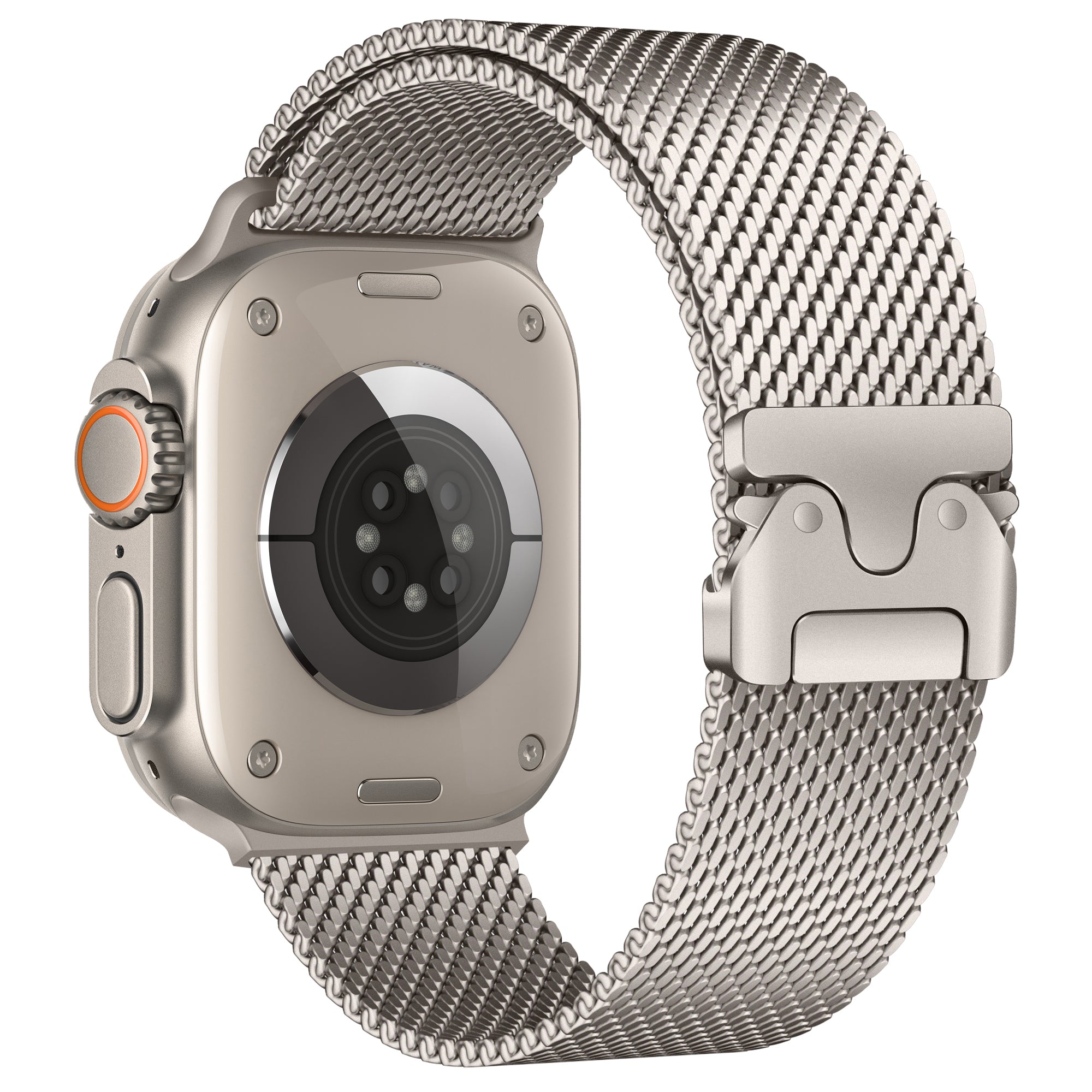 Bracelet milanais moderne Apple Watch Ultra (lumière stellaire)