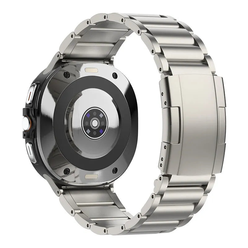 Titanium Strap, on a watch, 3/4 rear view