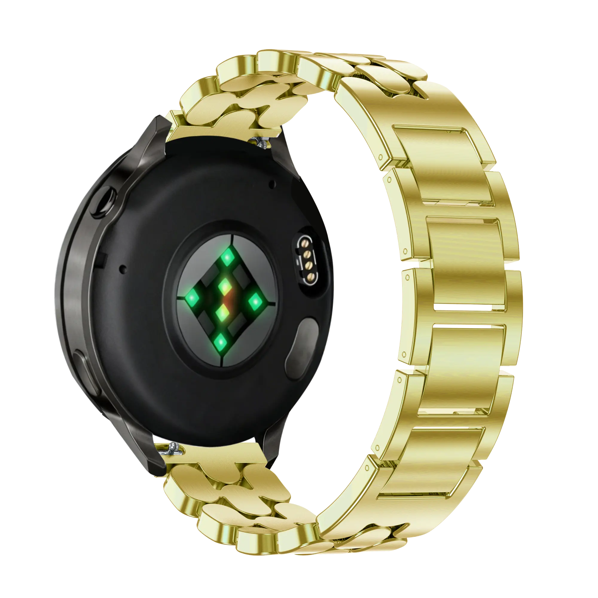 Bandz Bracelet acier 'Oval' Garmin Forerunner 265s (or)