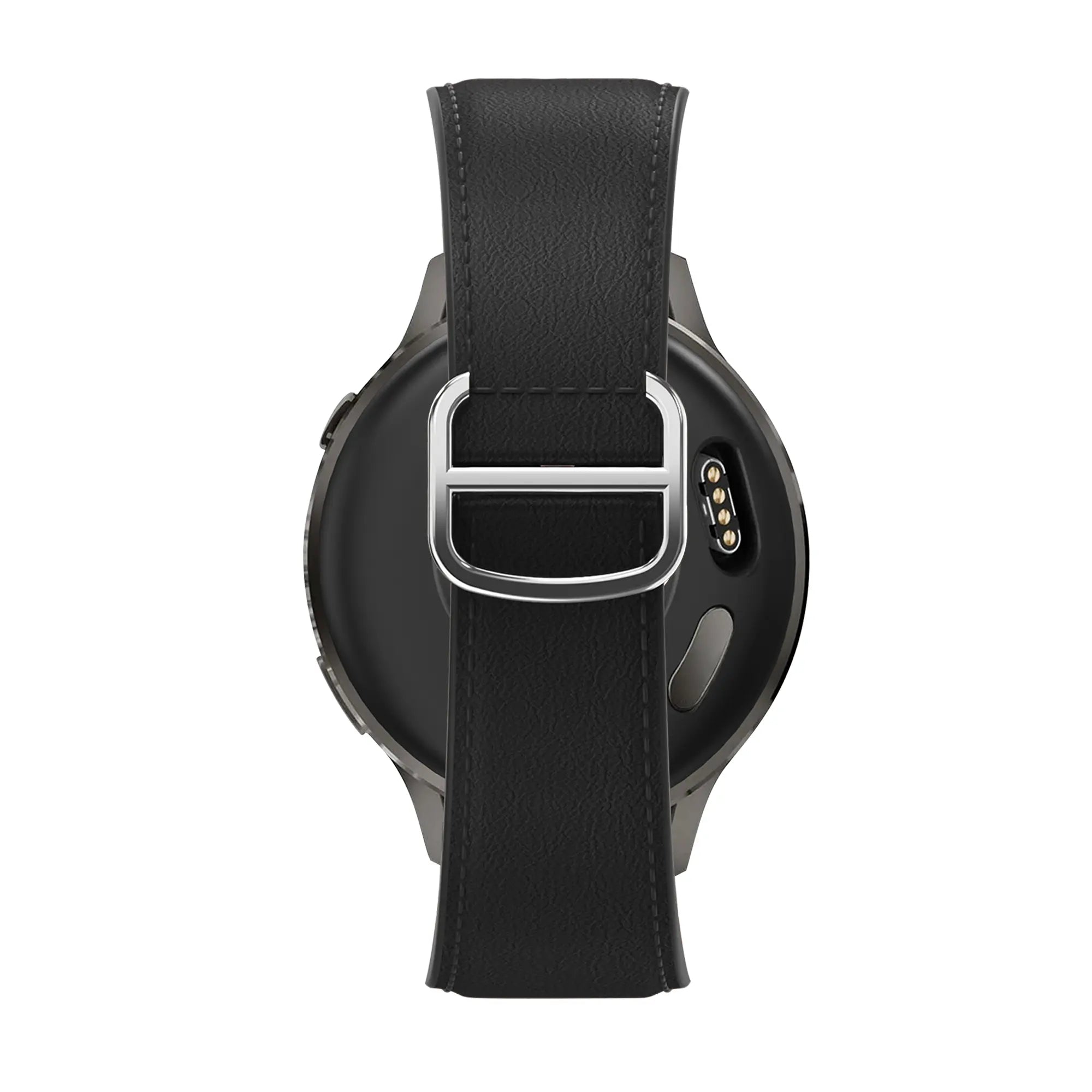 Bandz Bracelet cuir 'D-Type' Actyve Smartwatch 20mm (noir)