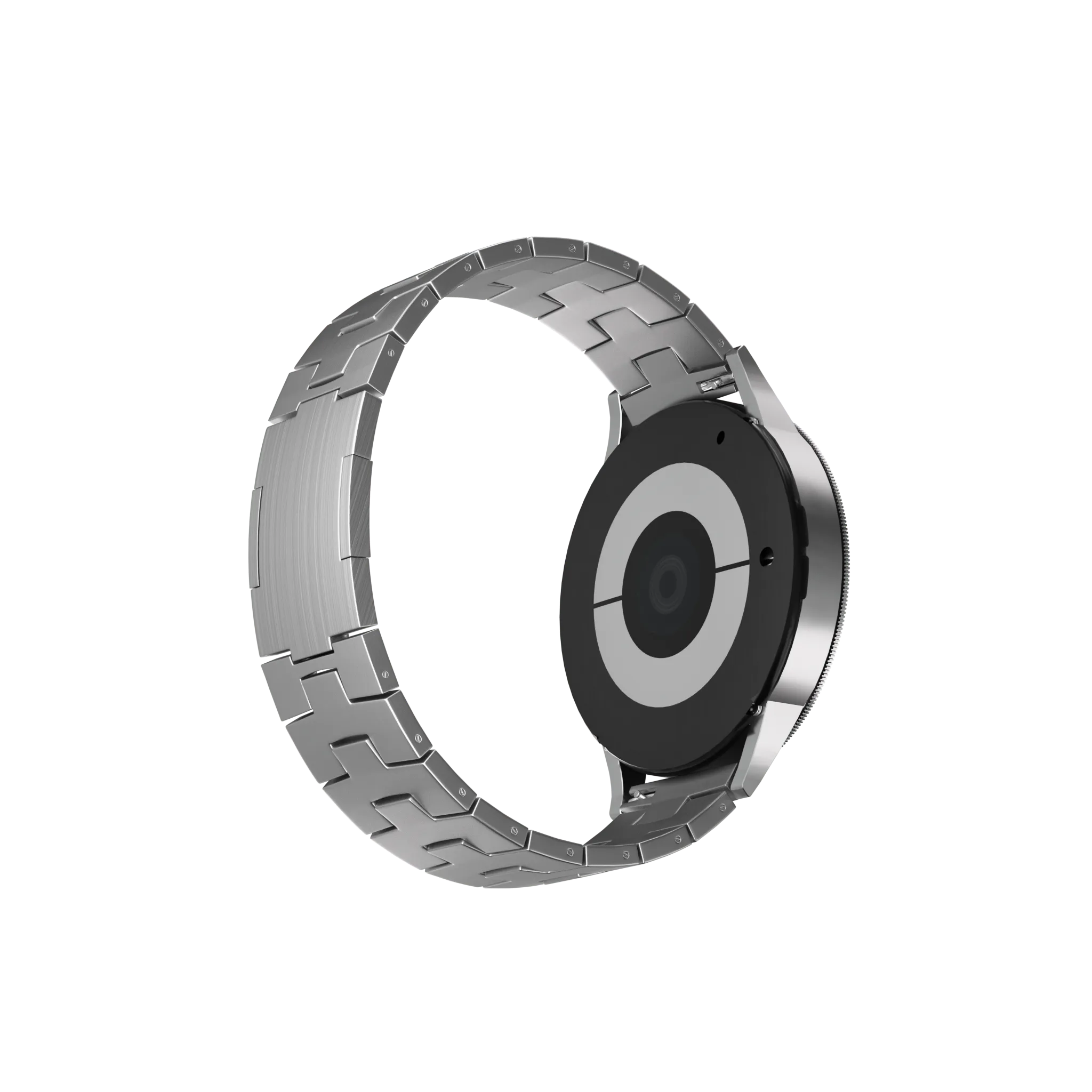 Suunto Run Titanium Grain Strap (Flat Buckle) (Silver)