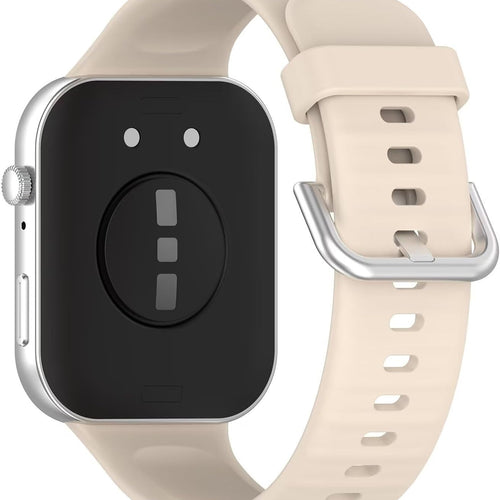 Bracelet silicone Huawei Watch Fit 4 (beige)