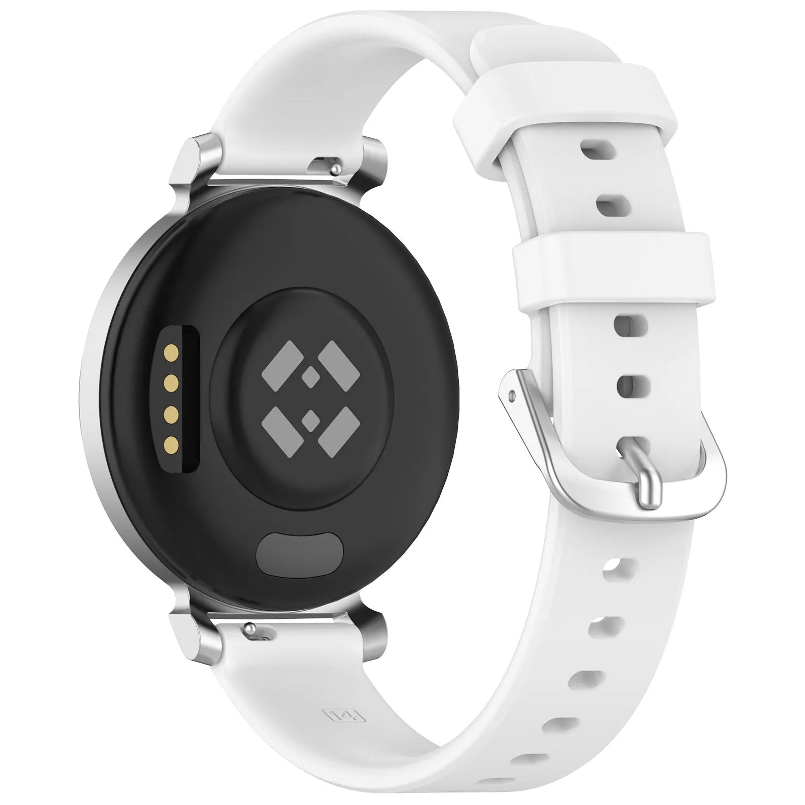 Bracelet silicone classique Pebble Round 2 - 14mm (blanc)