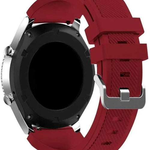 Bracelet silicone sergé Xiaomi Watch 2 Pro (bordeaux)