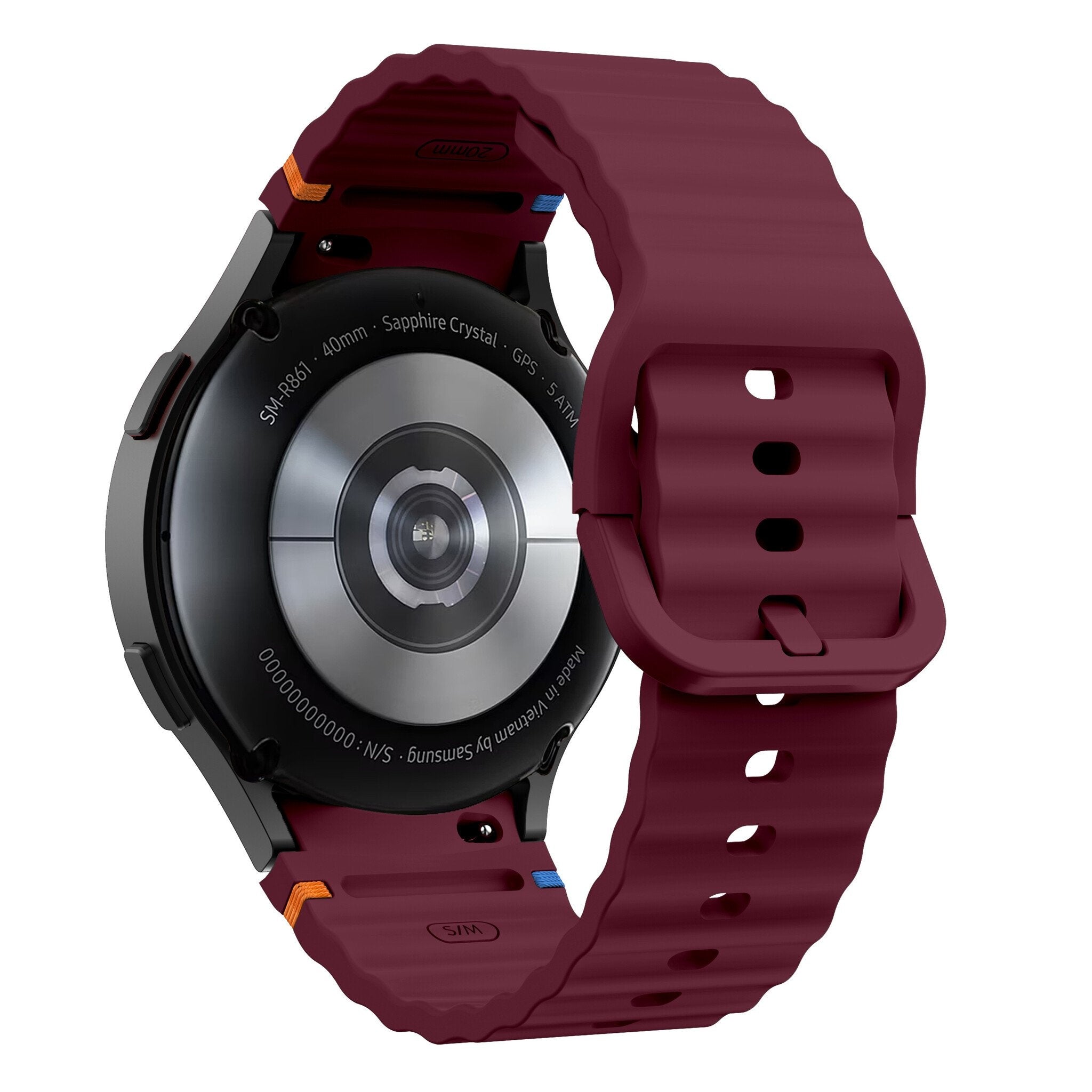 Bracelet Wave Samsung Galaxy Watch 7 - 44 mm (rouge vin)