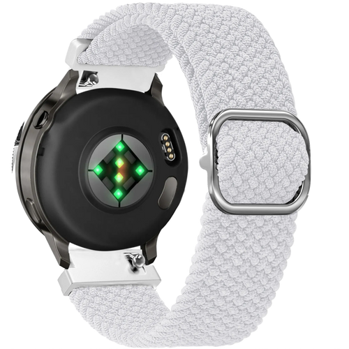 Bandz Bracelet tressé réglable Garmin Venu 3s (blanc)