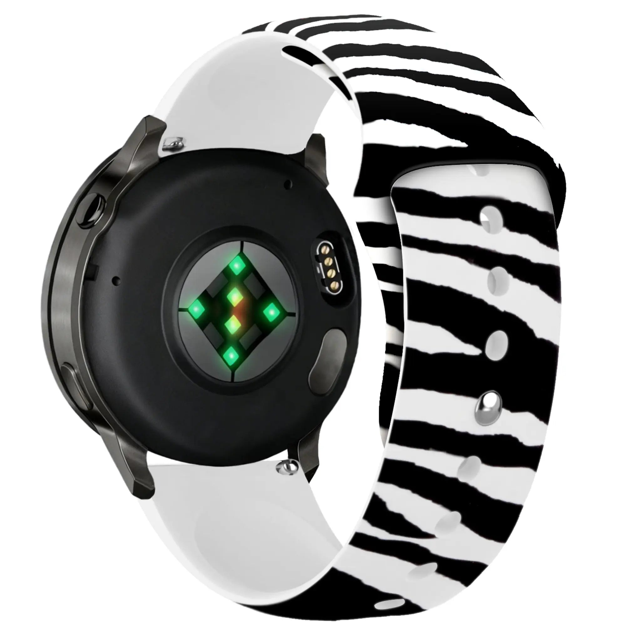 Bracelet silicone imprimé Garmin Approach S44 (motif zèbre)