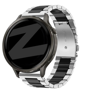 Bandz Bracelet acier 'Classic' Garmin Vivomove HR (argent/noir)