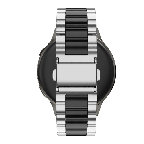 Bandz Bracelet acier 'Classic' Garmin Forerunner 170 (argent/noir)