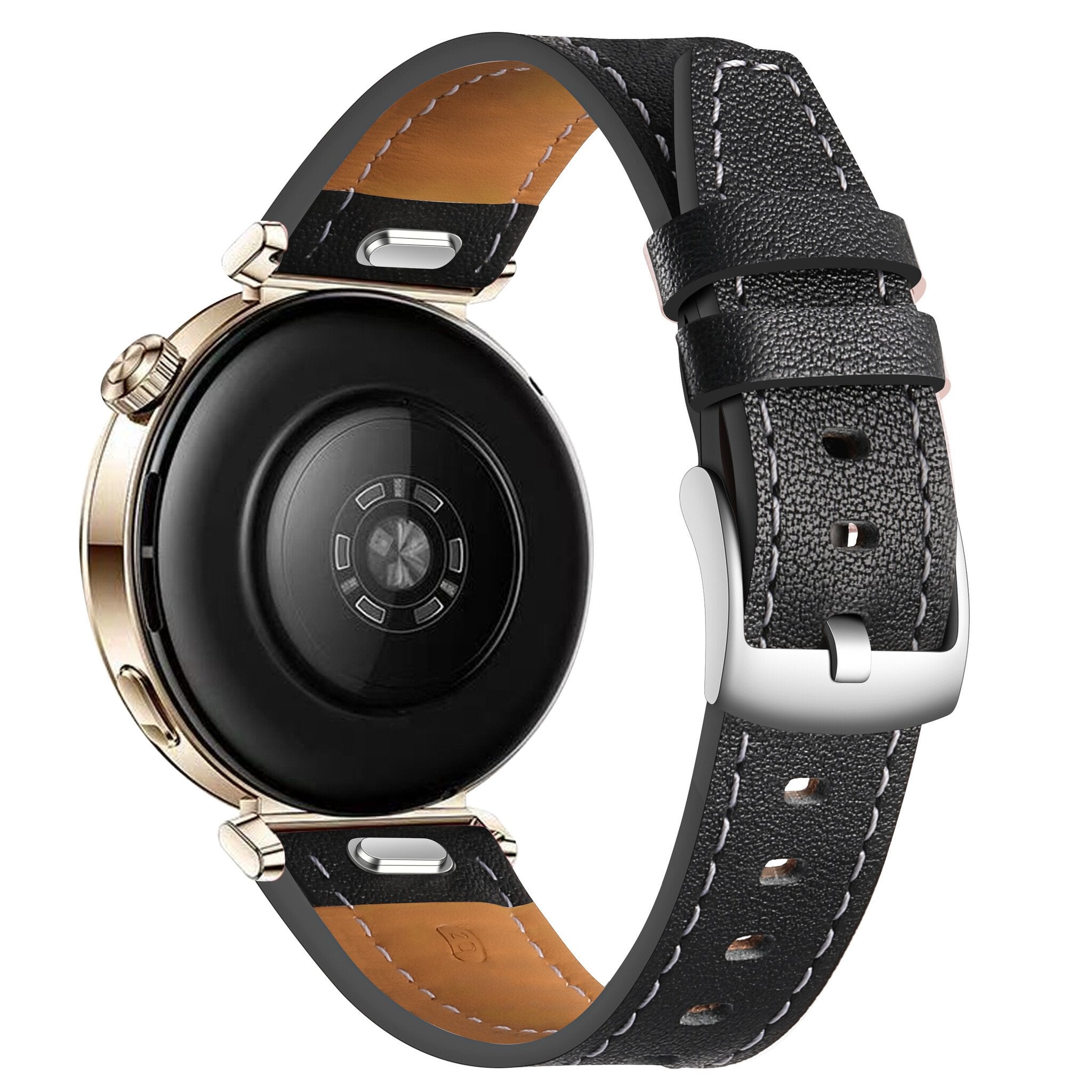 Bracelet cuir 'One Push' Huawei Watch GT 5 Pro - 42mm (noir)