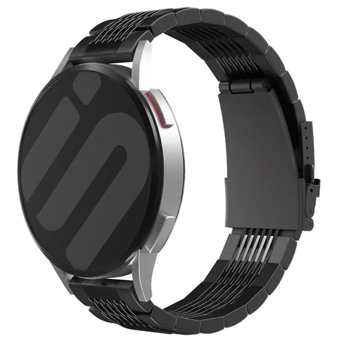 Bracelet luxe à maillons acier Amazfit Active 2 (noir) 