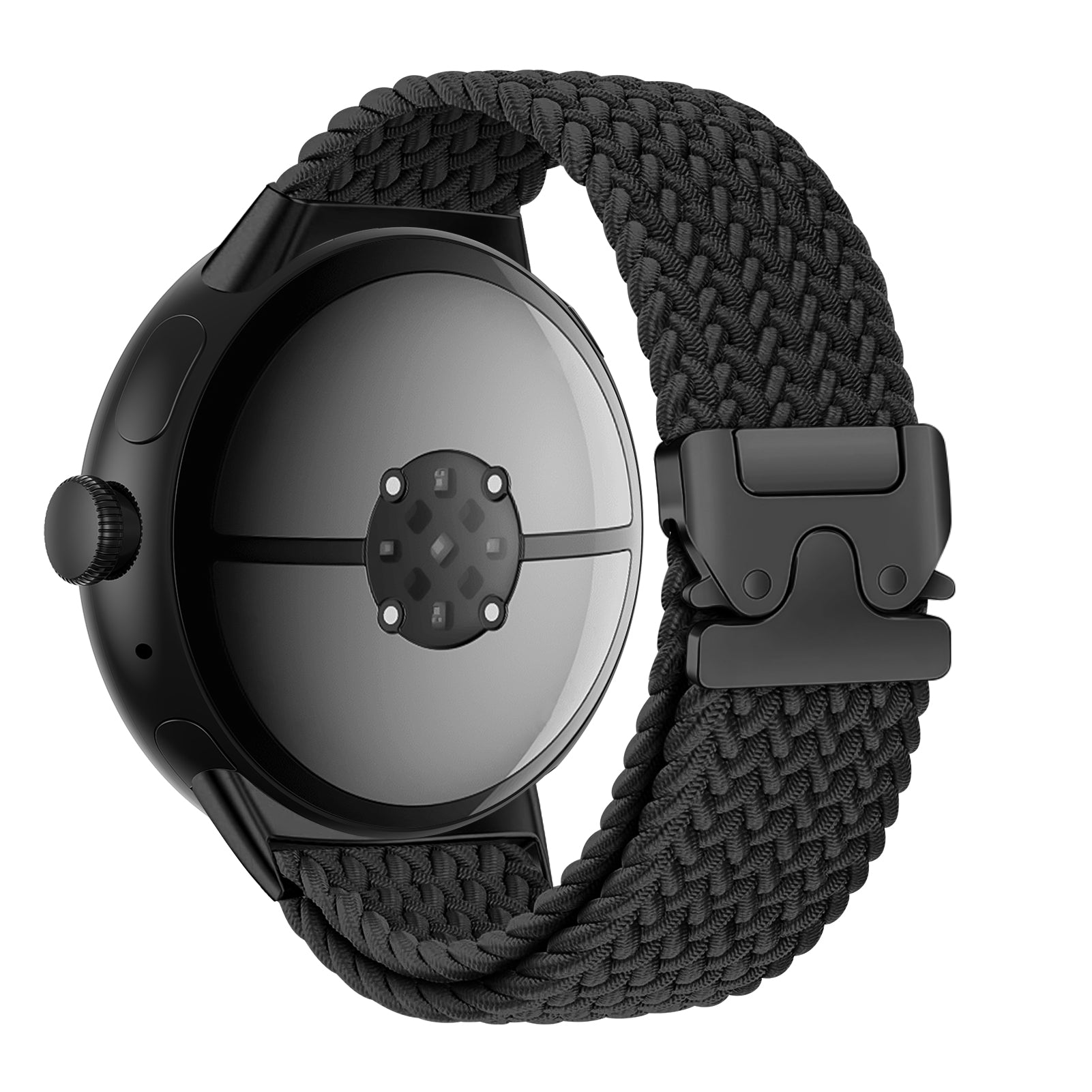 Bracelet tressé à maillons-P Google Pixel Watch 3 - 45mm (noir)