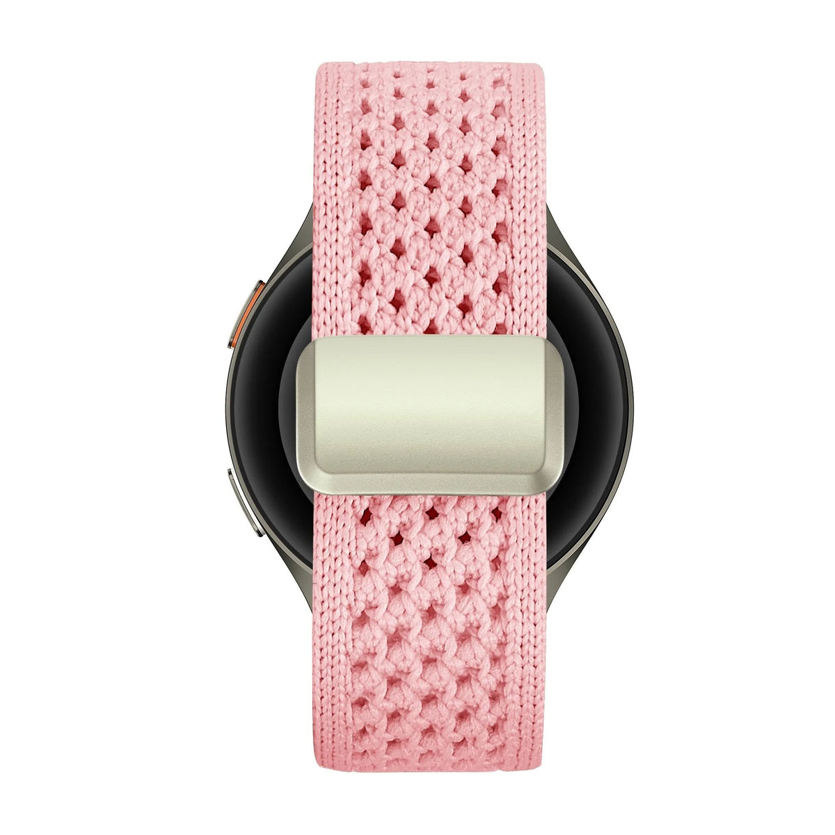 Leather Strap 'Deluxe', on a watch, direct front view