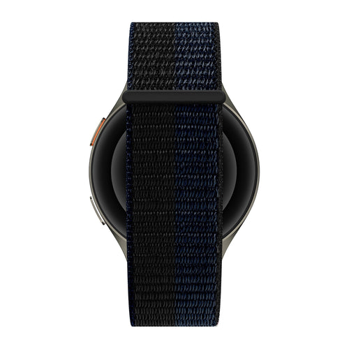 Bandz Bracelet nylon 'Easy Fit' Amazfit Balance Ultra (noir/bleu)