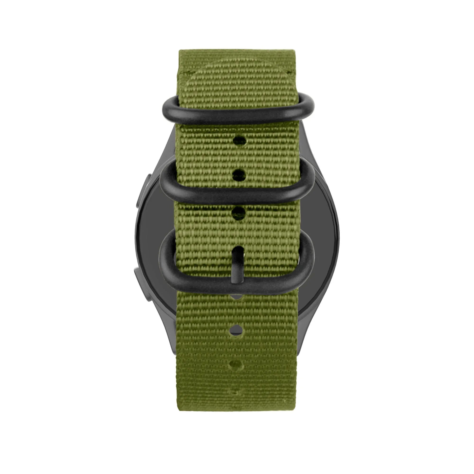 Bandz Gard Pro Health Smartwatch 3 - 41mm Buckled Nylon Strap (Green)
