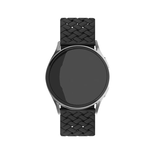 Bracelet silicone tressé Amazfit Bip 3 (Pro) (noir)