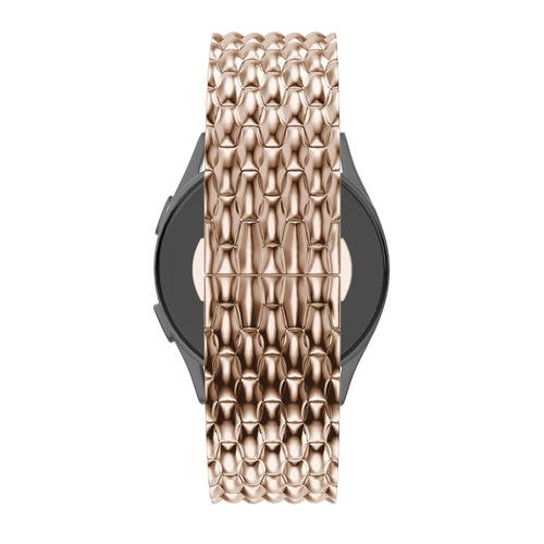 Bandz Bracelet acier 'Dragon' Oozoo Smartwatch 20mm (or rose)