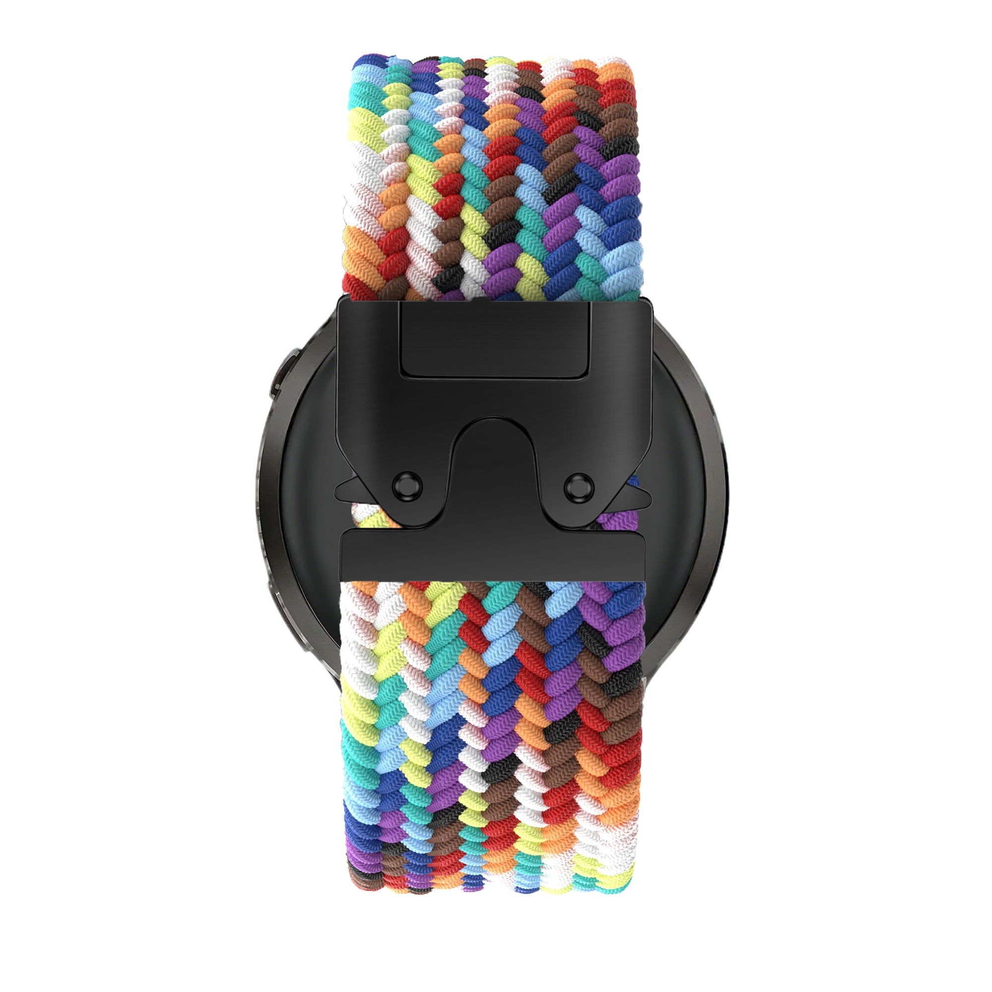 Bandz Garmin Vivoactive 4s Braided Strap 'Parachute' (Rainbow)
