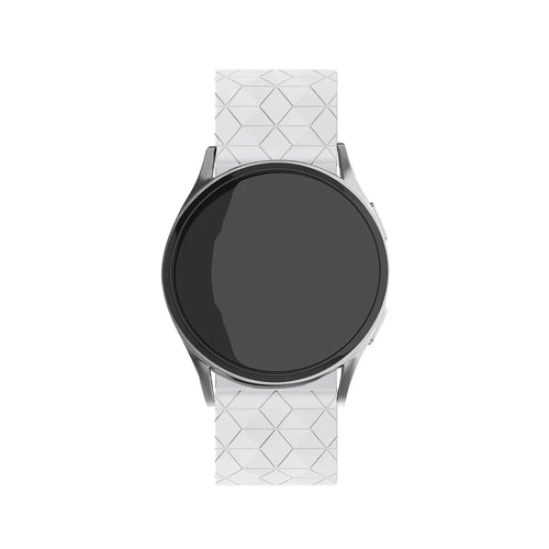 OnePlus Watch 4 - 47mm Silicone Strap Hexagons (White)