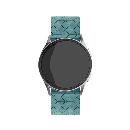 Bracelet silicone 'Hexa' Withings Steel HR - 40mm (bleu-vert)